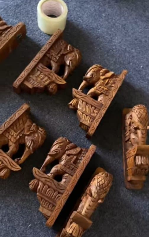 Elephant Wall Brackets — Wood