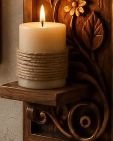 Candle shelf & bracket