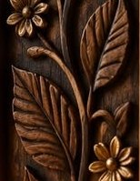 Carved leaves