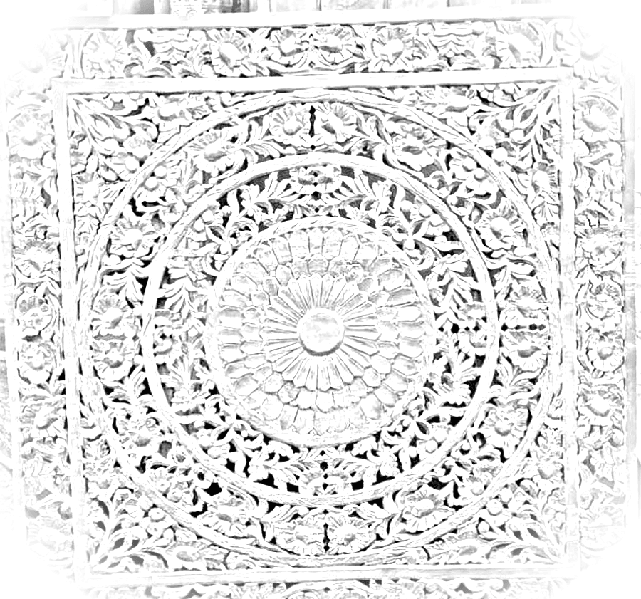 Pencil sketch of Carved Headboard Panel