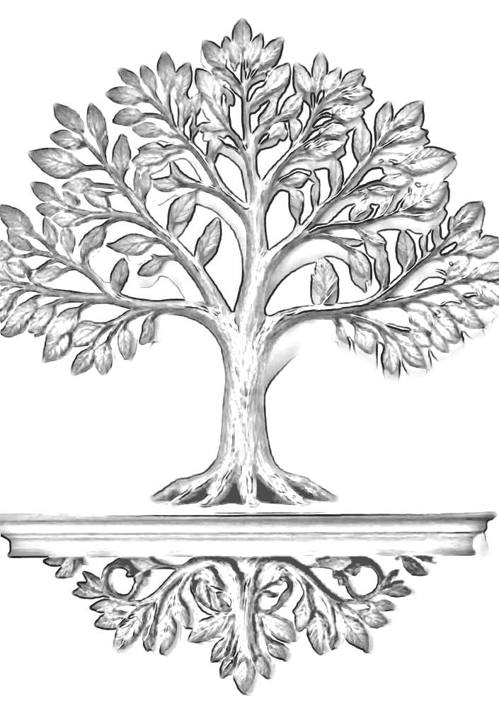 Pencil sketch of Karva Trinity of Branches