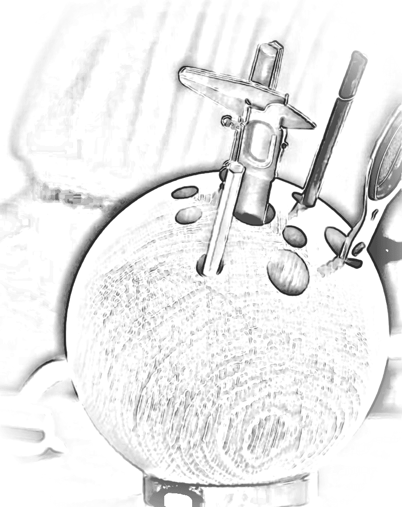 Pencil sketch of Sphere Desk Organiser