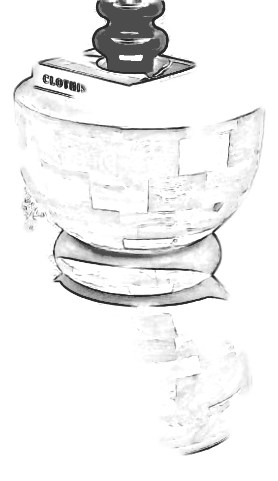 Pencil sketch of Suri Drum Side Table